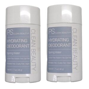 PS Clean Beauty Hydrating Deodorant Spring Water 1.7oz  (Set of 2)